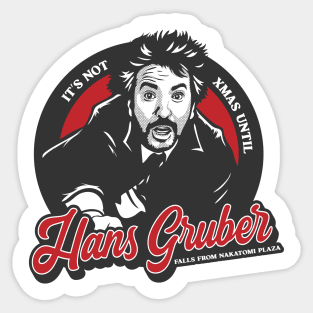 It's not xmas until Hans Gruber falls from Nakatomi Plaza Sticker